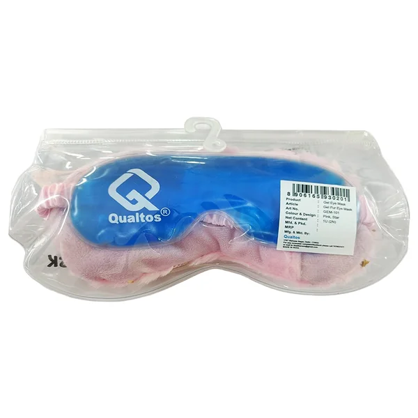 Qualtos Gel Fur Eyemask Pinkstar (Gem-101), 1 Count