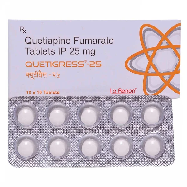 Quetigress 25 Tablet 10's