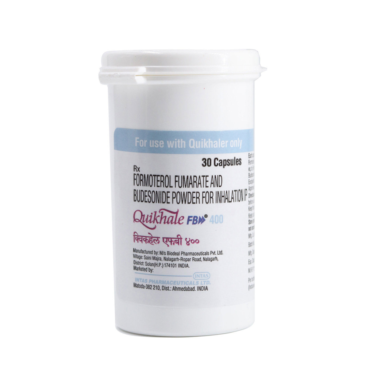 Quikhale FB 400 mcg Rotacaps 30's, Pack of 1 Capsule Quikhale FB 400 mcg Rotacaps 30's, Pack of 1 Capsule