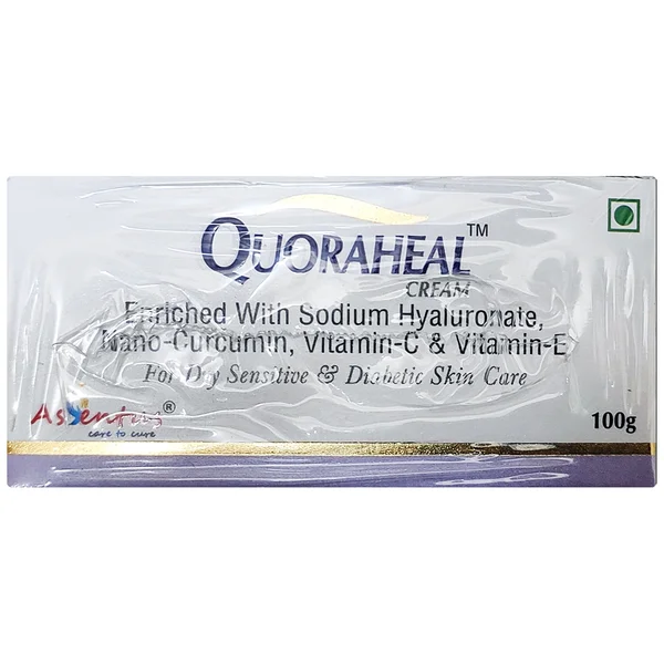 Quoraheal Cream For Dry Sensitive & Diabetic Skin Care, 100 gm