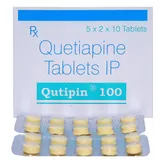 Qutipin 100 Tablet 10's, Pack of 10 TABLETS