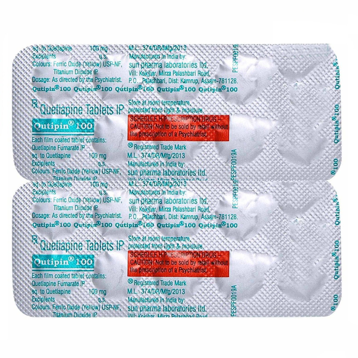 Qutipin 100 Tablet 10's, Pack of 10 TABLETS Qutipin 100 Tablet 10's, Pack of 10 TABLETS