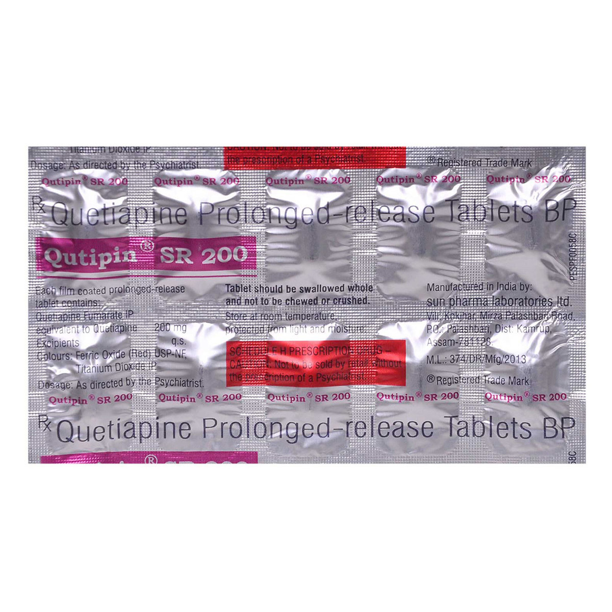 Qutipin SR 200 Tablet 10's, Pack of 10 TABLETS Qutipin SR 200 Tablet 10's, Pack of 10 TABLETS