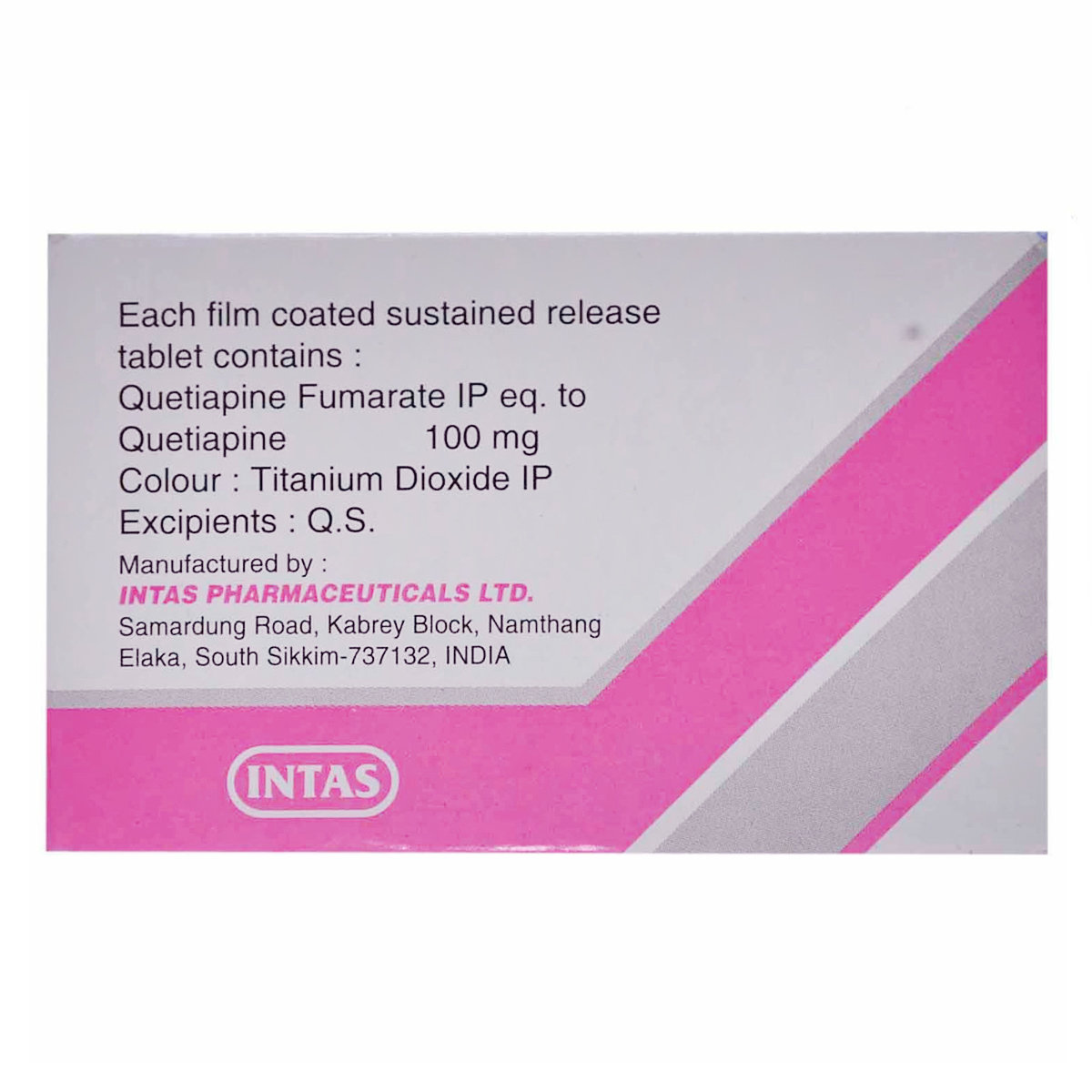 QUTAN SR 100MG TABLET, Pack of 10 TABLETS QUTAN SR 100MG TABLET, Pack of 10 TABLETS