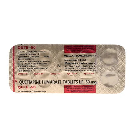 Qute 50 mg Tablet 10's