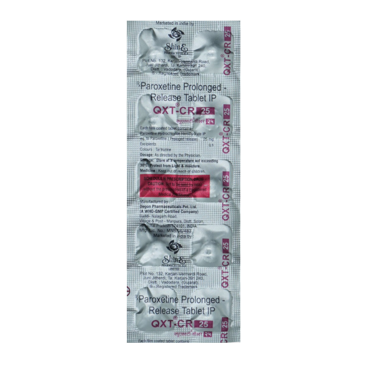 QXT-CR 25 Tablet 10's, Pack of 10 TabletS QXT-CR 25 Tablet 10's, Pack of 10 TabletS