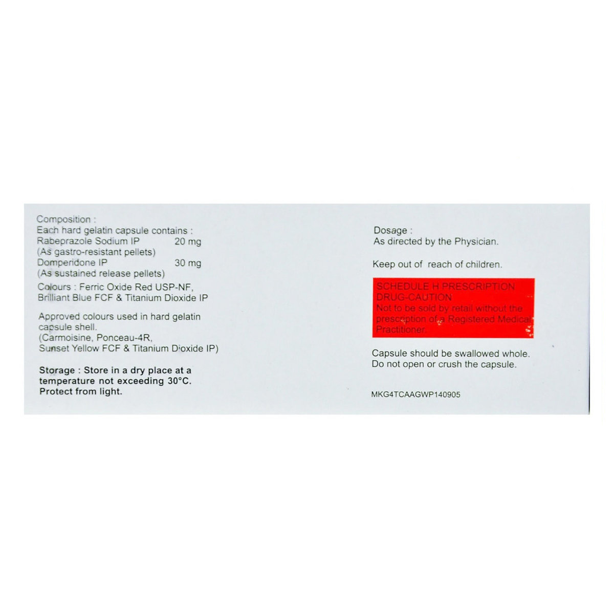 Rabekind-DSR Capsule 10's, Pack of 10 Rabekind-DSR Capsule 10's, Pack of 10