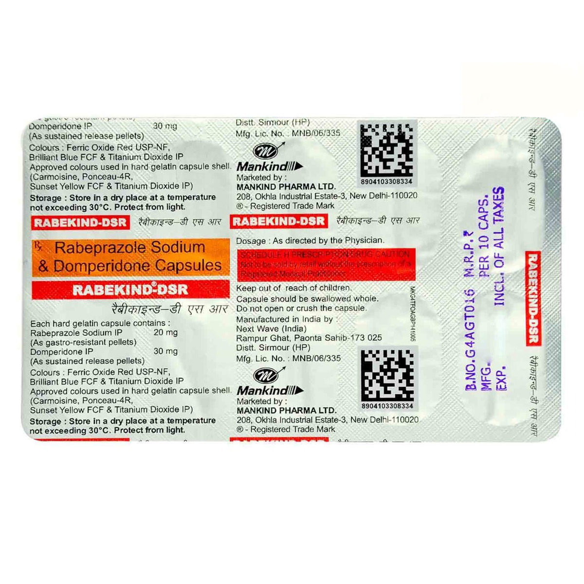 Rabekind-DSR Capsule 10's, Pack of 10 Rabekind-DSR Capsule 10's, Pack of 10