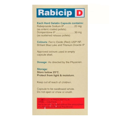 Rabicip D Capsule 15's, Pack of 15 CAPSULES