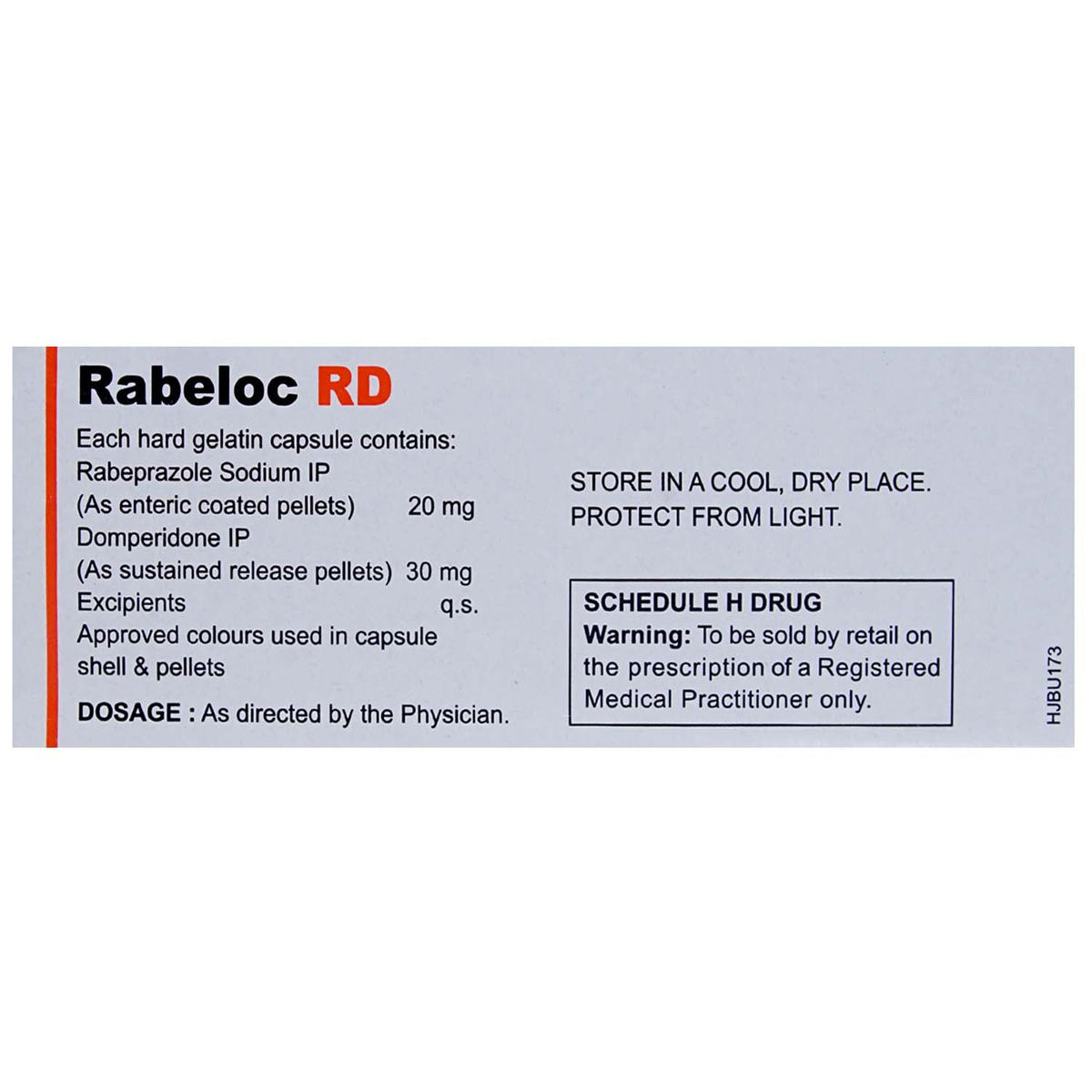 Rabeloc RD Capsule 10's, Pack of 10 CAPSULES