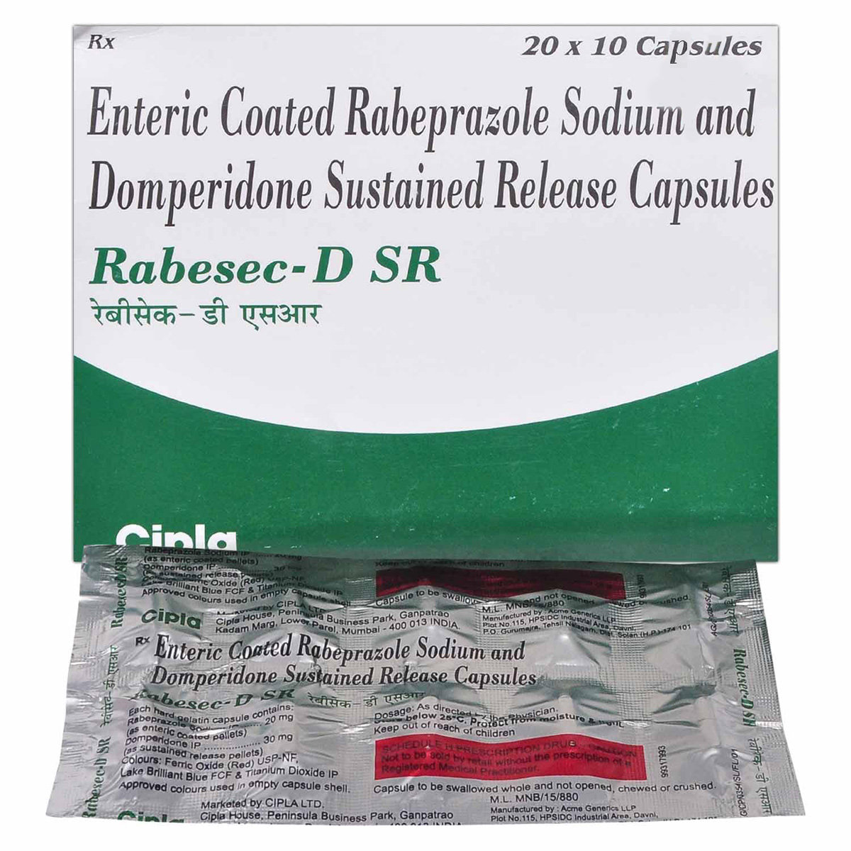 Rabesec-D SR Capsule 10's, Pack of 10 Rabesec-D SR Capsule 10's, Pack of 10