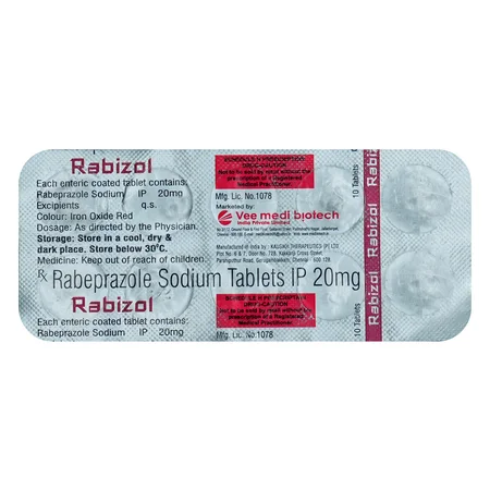 Rabizole 20 Tablet 10's