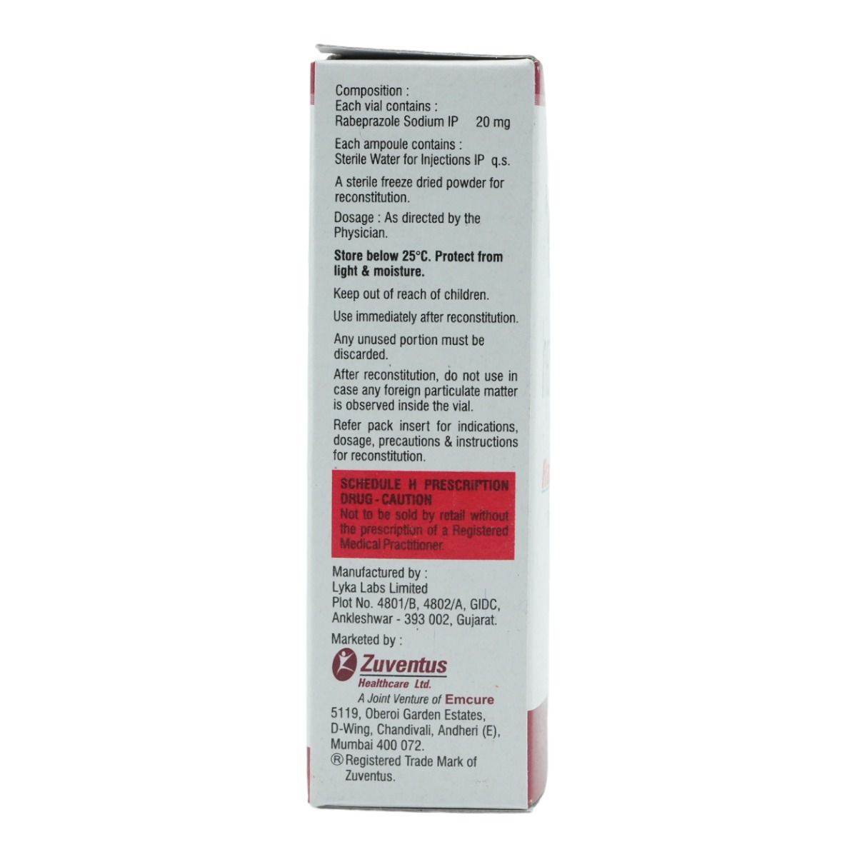 Rabij Injection Chart Rabifast I. V 20mg Injection Price, Uses, Side Effects, Composition ...
