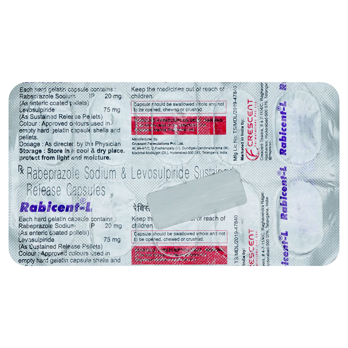 RABICENT L TABLET, Pack of 10 RABICENT L TABLET, Pack of 10