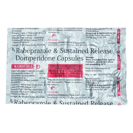Rabecall D Capsule 10's