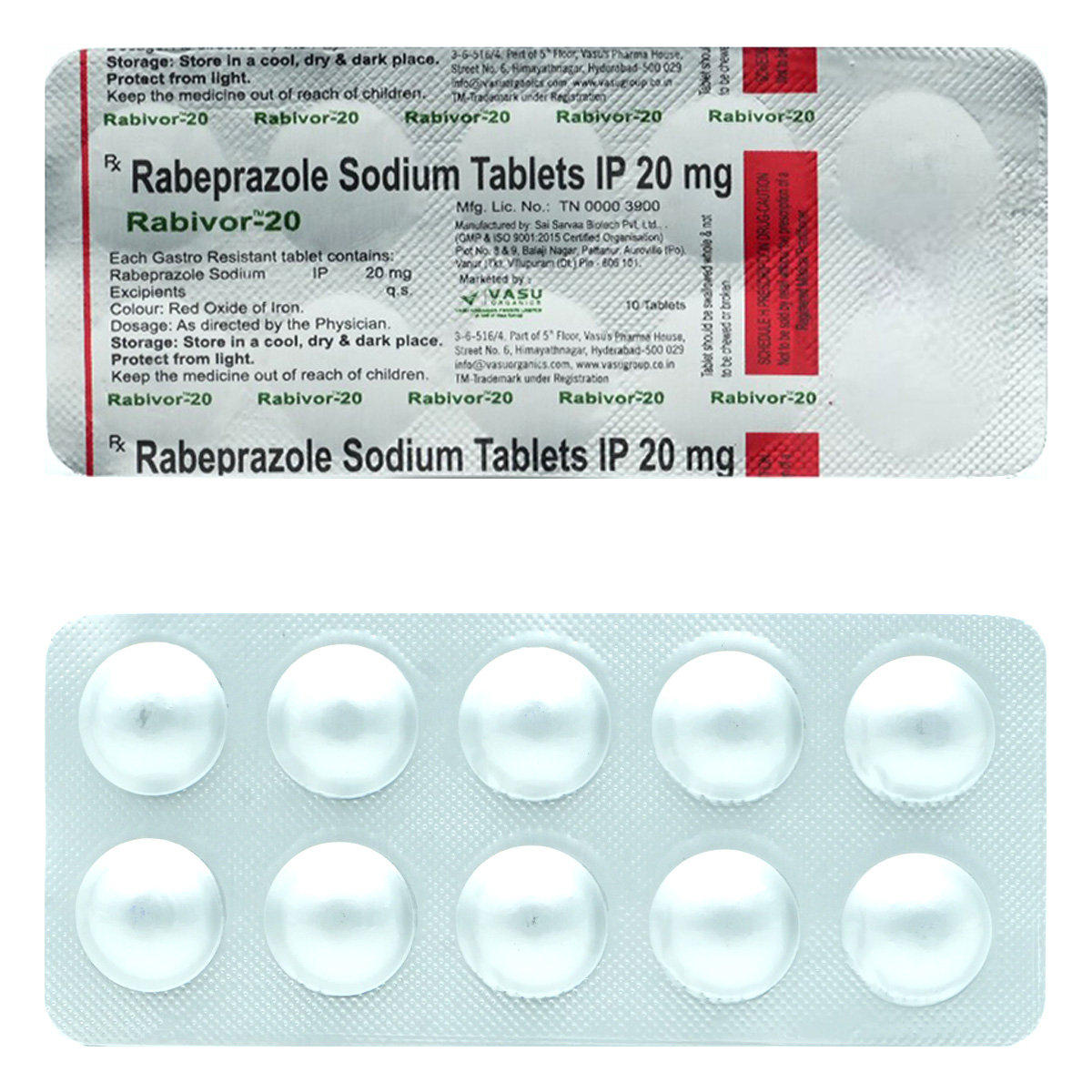 Rabivor-20 Tablet 10's, Pack of 10 TabletS Rabivor-20 Tablet 10's, Pack of 10 TabletS