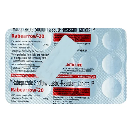 Rabearrow-20 Tablet 15's