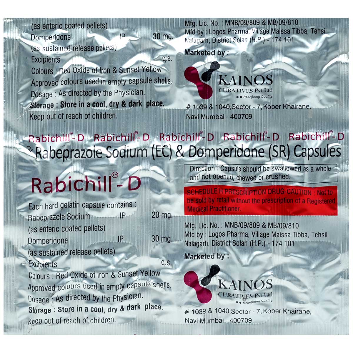 Rabichill-D Capsule 15's, Pack of 15 Rabichill-D Capsule 15's, Pack of 15