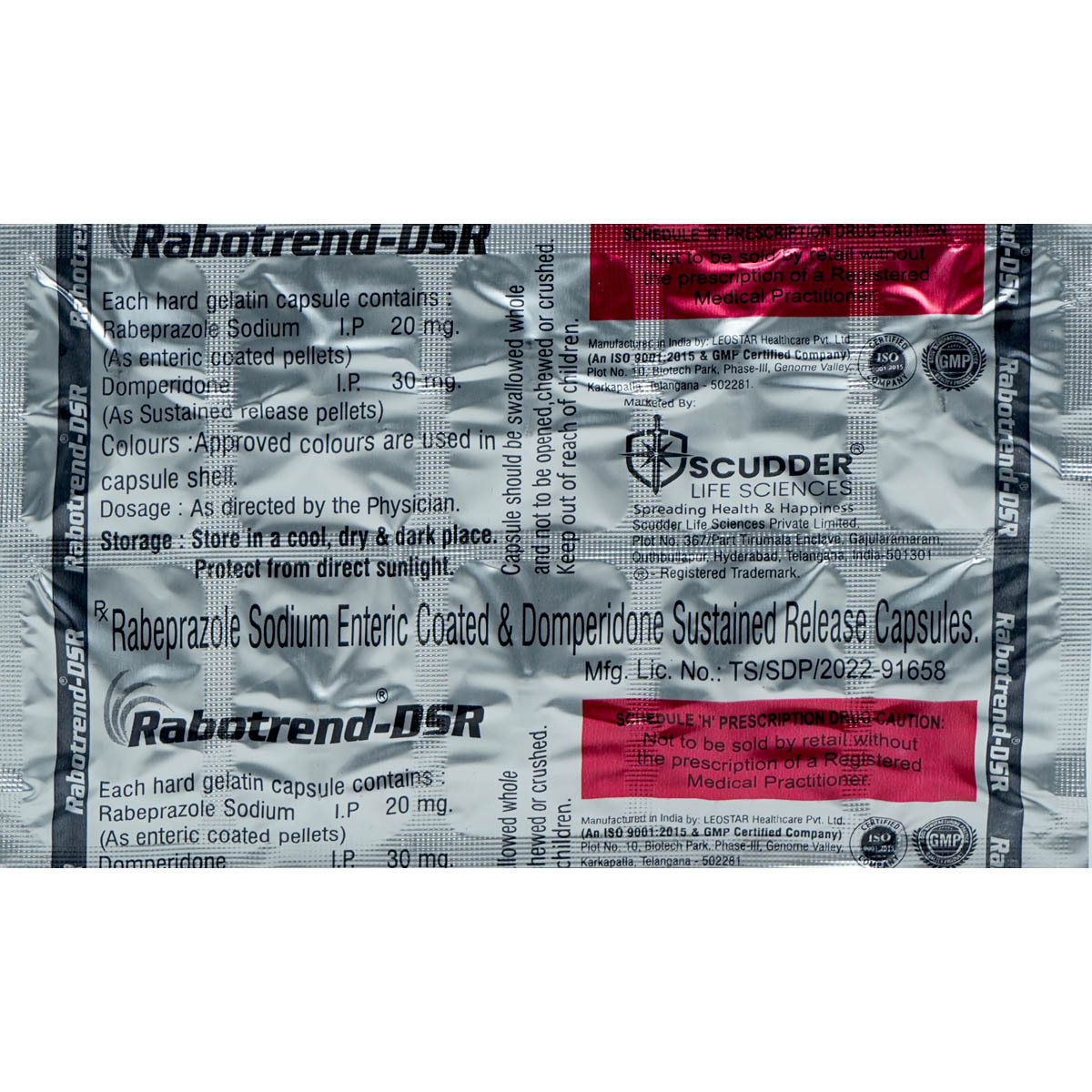 Rabotrend-DSR Capsule 10's, Pack of 10 Rabotrend-DSR Capsule 10's, Pack of 10