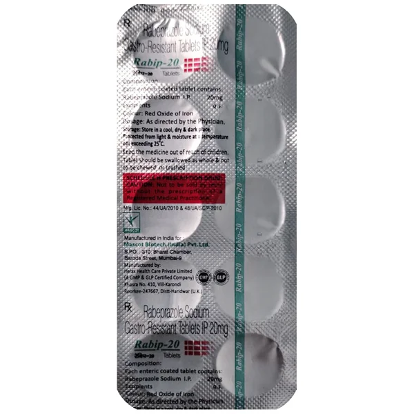 Rabip-20 Tablet 10's