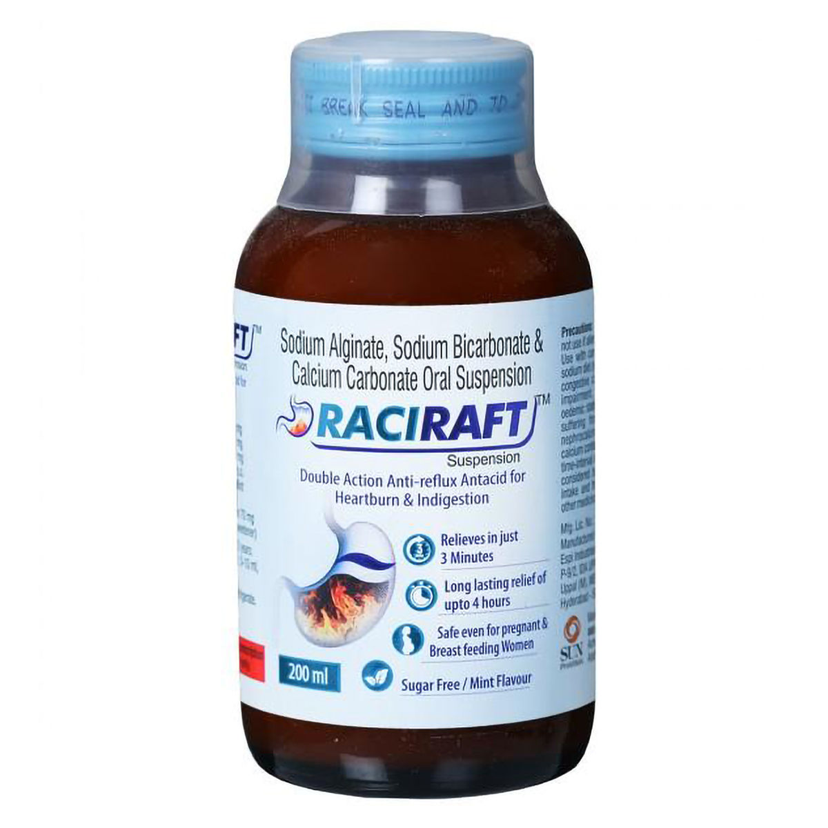 Buy Raciraft Sugar Free Mint Flavour Suspension 200 ml Online