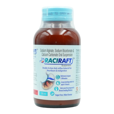 Raciraft Oral Suspension 200 ml, Pack of 1 Suspension