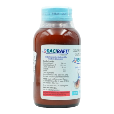 Raciraft Oral Suspension 200 ml, Pack of 1 Suspension