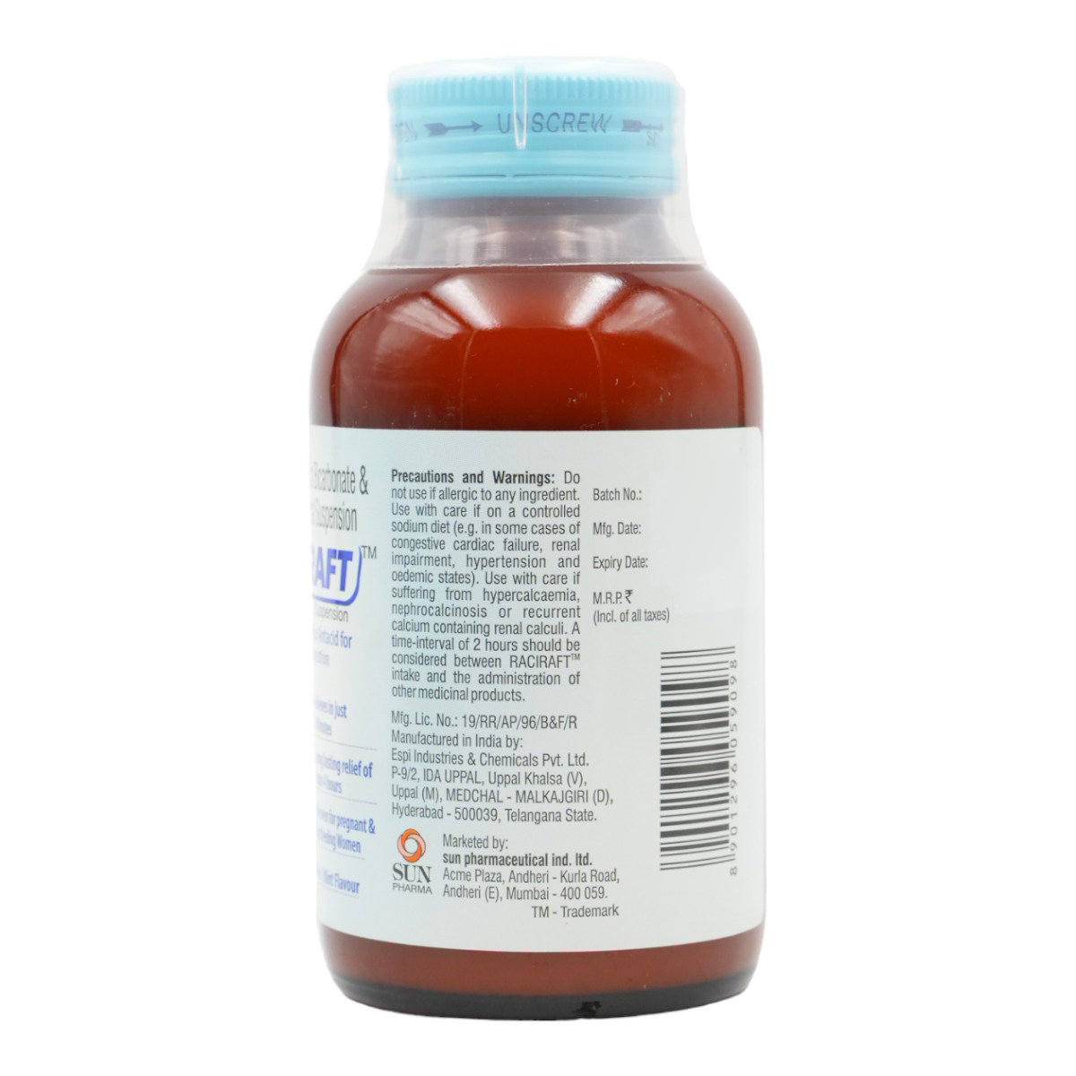 Raciraft Oral Suspension 200 ml, Pack of 1 Raciraft Oral Suspension 200 ml, Pack of 1