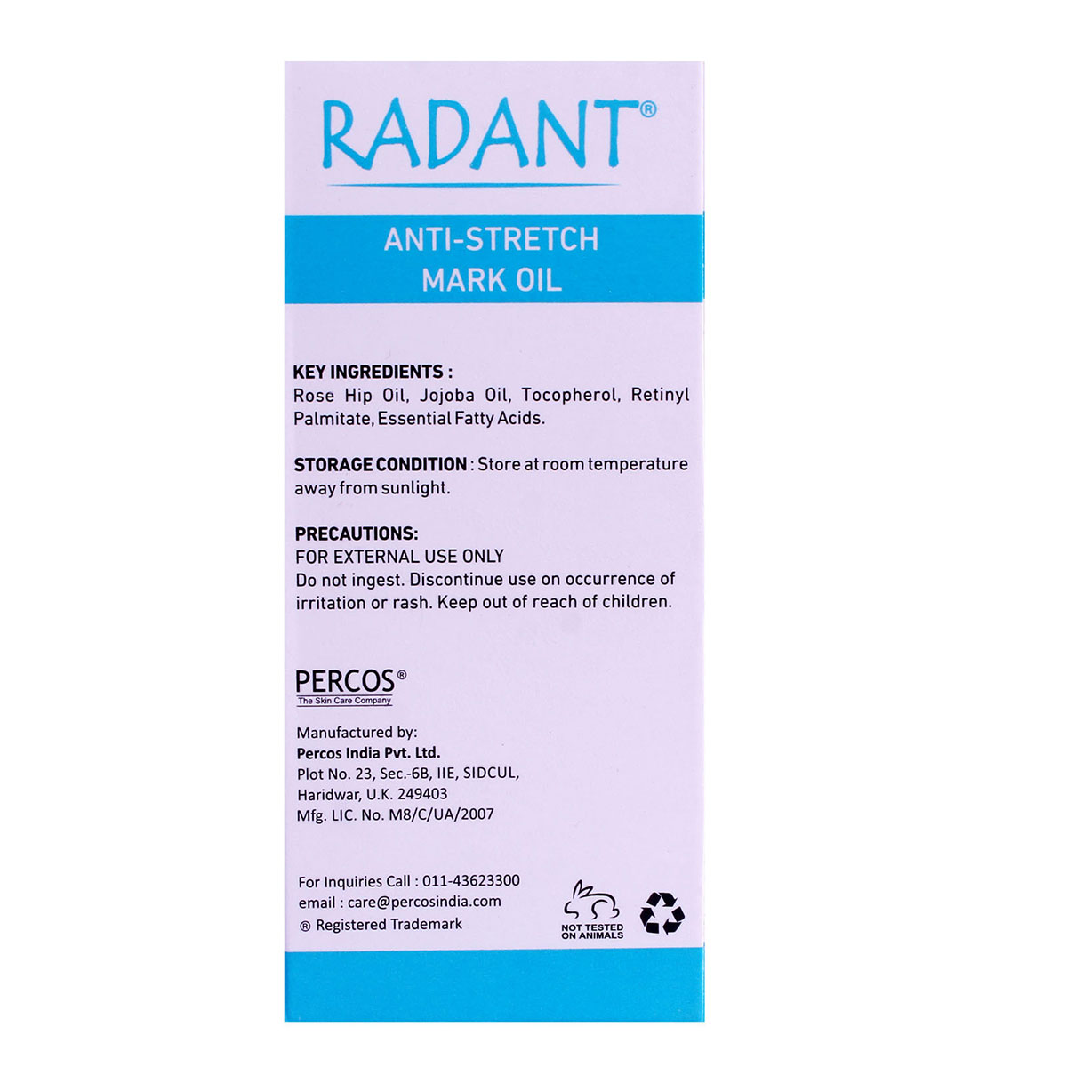 Radant Anti-Stretch Mark Oil 35 ml | Rosehip Oil, Tocopherol, Natural Trans Retinoic Acid | For Stretch Marks | For Both Men & Women | For All Skin Type, Pack of 1 Radant Anti-Stretch Mark Oil 35 ml | Rosehip Oil, Tocopherol, Natural Trans Retinoic Acid | For Stretch Marks | For Both Men & Women | For All Skin Type, Pack of 1