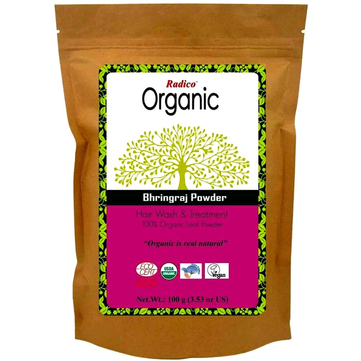 Radico Organic Bhringraj Powder, 100 gm, Pack of 1 Radico Organic Bhringraj Powder, 100 gm, Pack of 1
