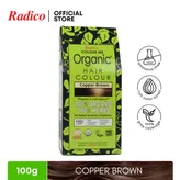 Radico Organic Hair Colour, Copper Brown, 100 gm, Pack of 1