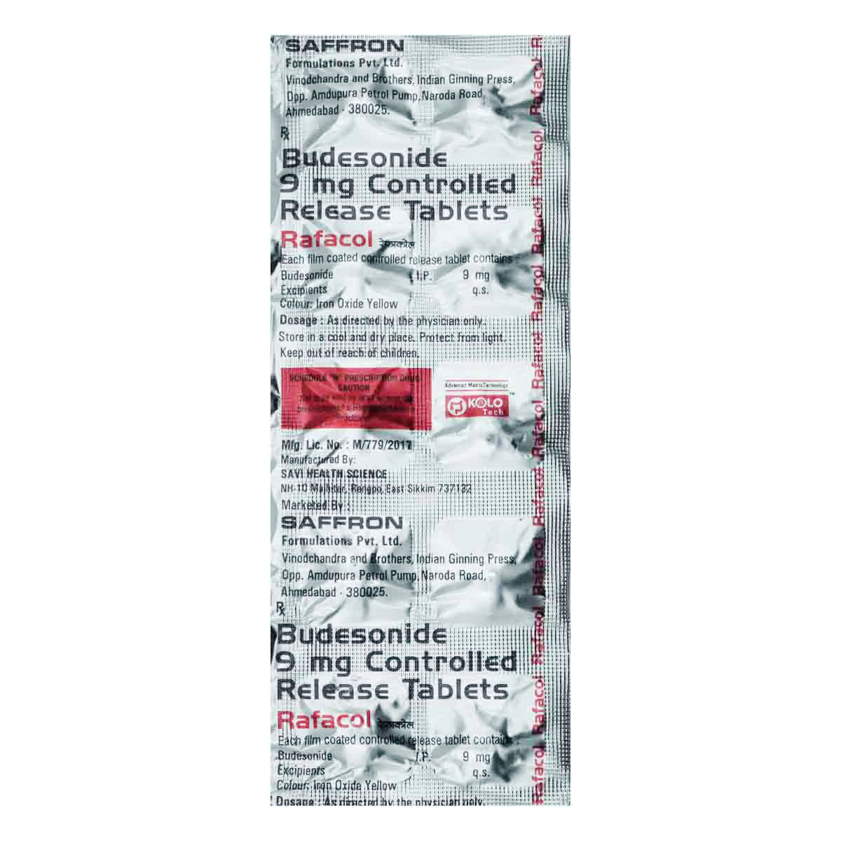 Rafacol Tablet 10's, Pack of 10 TABLETS Rafacol Tablet 10's, Pack of 10 TABLETS