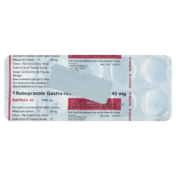 Rafron 40 mg Tablet 10's