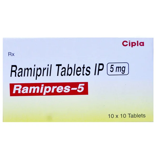 Ramipres-5 Tablet 10's, Pack of 10 TABLETS