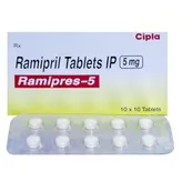Ramipres-5 Tablet 10's, Pack of 10 TABLETS