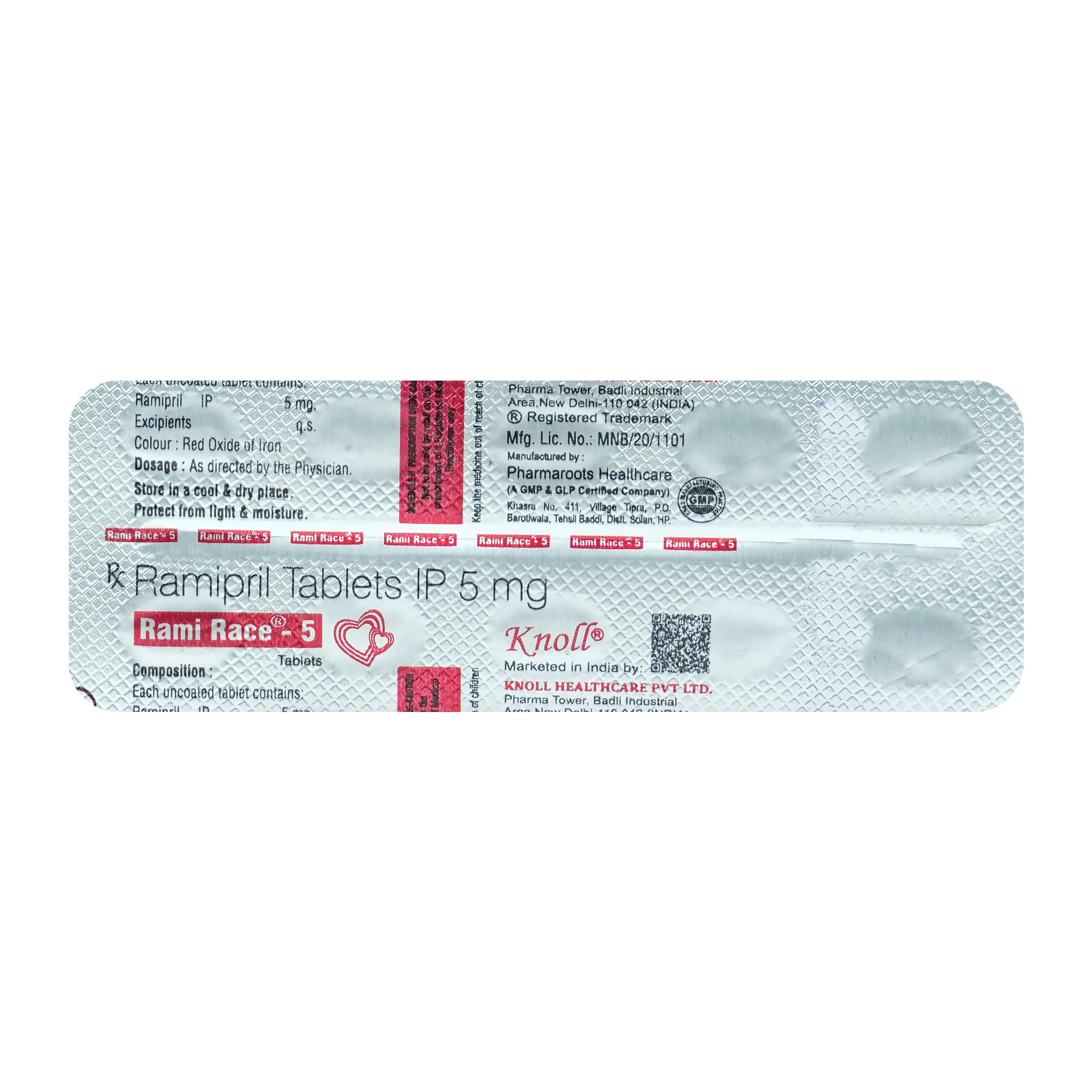 Rami Race 5 mg Tablet 10's, Pack of 10 TabletS Rami Race 5 mg Tablet 10's, Pack of 10 TabletS