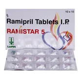 Ramistar 5 Tablet 15's, Pack of 15 TABLETS