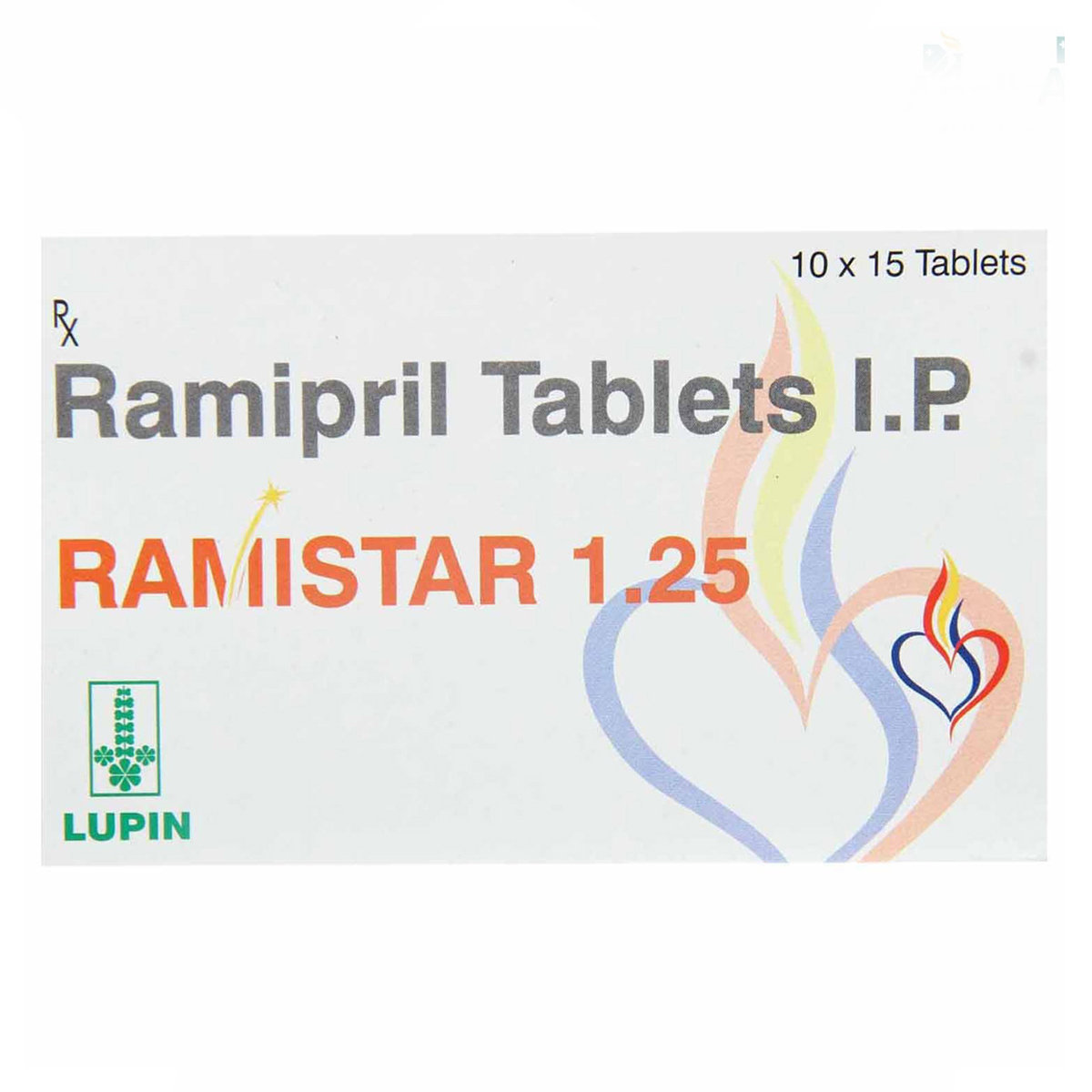 Ramistar 1.25 mg Tablet 15's, Pack of 15 TABLETS Ramistar 1.25 mg Tablet 15's, Pack of 15 TABLETS