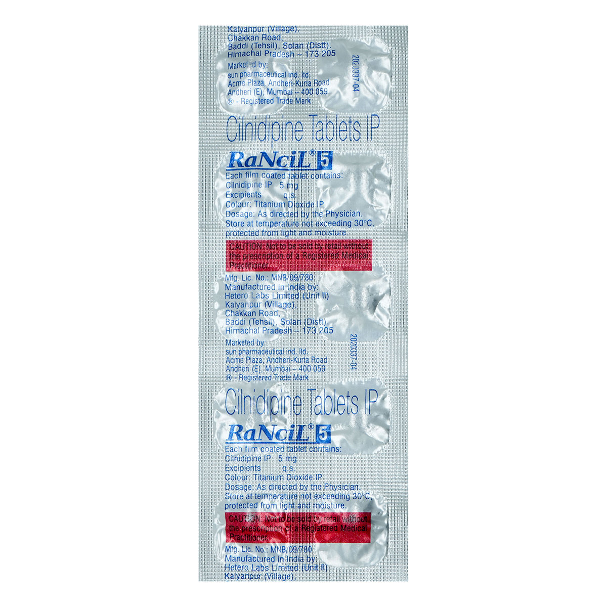 RANCIL 5MG TABLET, Pack of 10 TABLETS RANCIL 5MG TABLET, Pack of 10 TABLETS