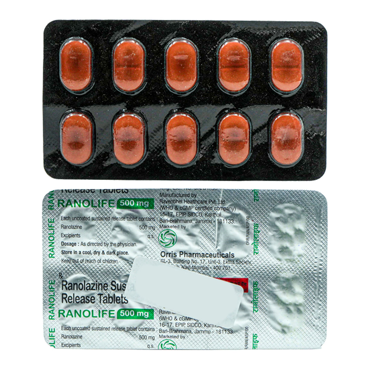 Buy Ranolife 500 mg ER Tablet 10's Online