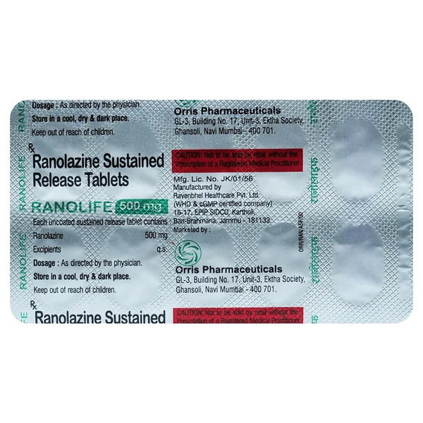 Ranolife 500 mg Tablet 10's