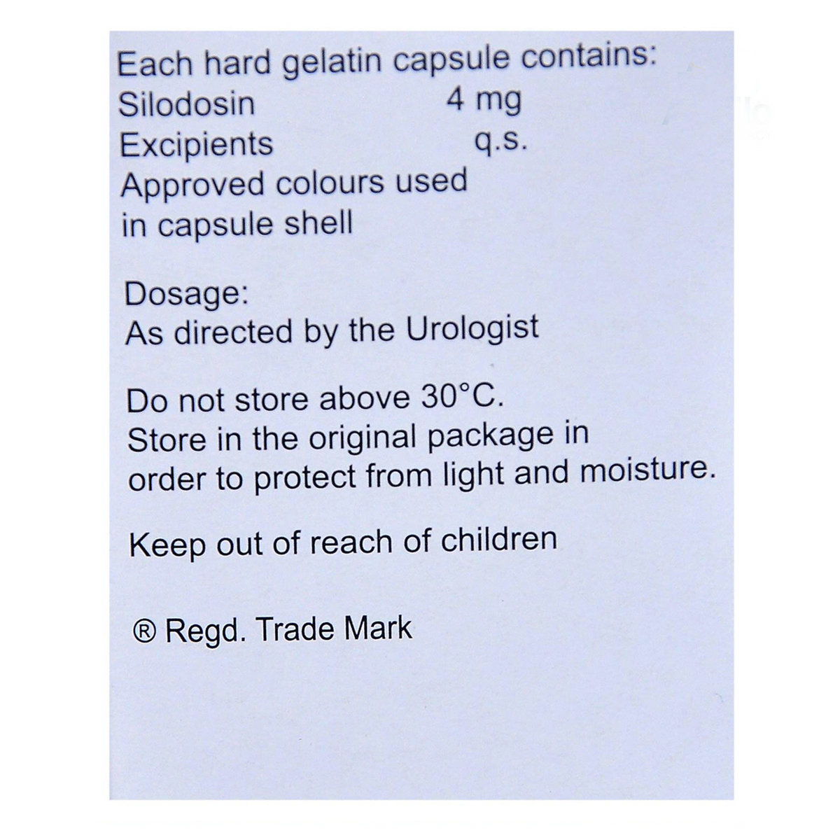 Rapilif 4 mg Capsule 15's, Pack of 15 CAPSULES Rapilif 4 mg Capsule 15's, Pack of 15 CAPSULES