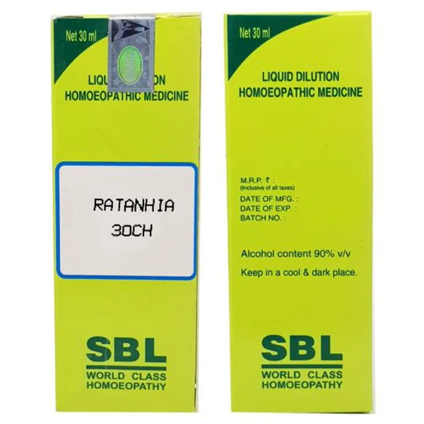 SBL Ratanhia 30 CH Dilution, 30 ml