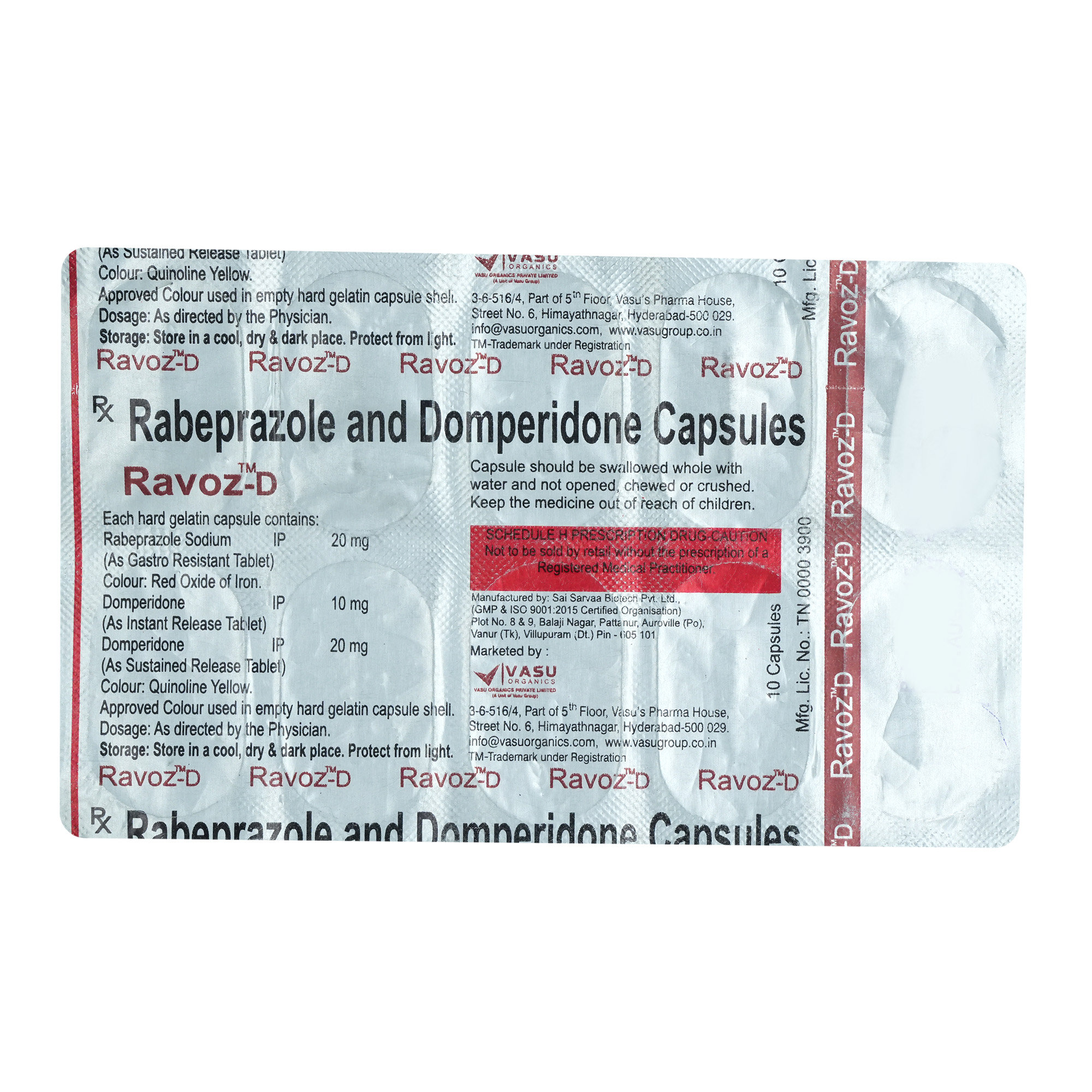 Ravoz-D Capsule 10's, Pack of 10 CapsuleS Ravoz-D Capsule 10's, Pack of 10 CapsuleS