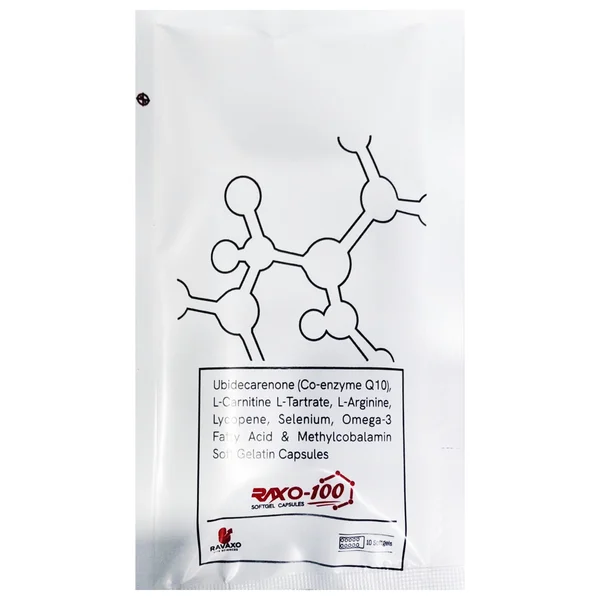 Raxo-100 Softgel Capsule 10's, Pack of 10