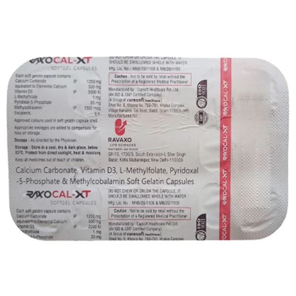 Raxocal-XT Softgel Capsule 10's