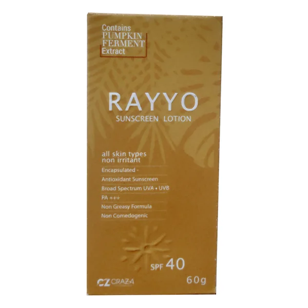 Rayyo Spf 40 Sunscreen Lotion 60 gm