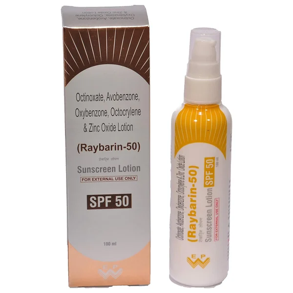 Raybarin Spf 50 Sunscreen Lotion 100 ml