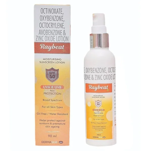 Raybeat SPF 50 Moisturising Sunscreen Lotion 90 ml