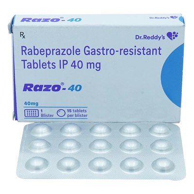 Razo-40 Tablet 15's, Pack of 15 TabletS